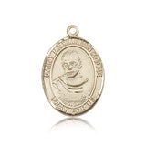 St. Maximilian Kolbe Medal, 14 Karat Gold, Large - 14 KT Yellow Gold
