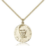 Pope Pius X Medal, Gold Filled - Gold-tone