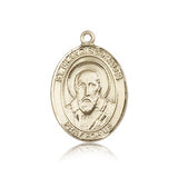 St. Francis De Sales Medal, 14 Karat Gold, Large - 14 KT Yellow Gold