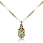 Our Lady of Czestochowa Medal, Gold Filled - Gold-tone
