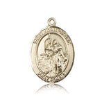 St. Joan of Arc Medal, 14 Karat Gold, Large - 14 KT Yellow Gold
