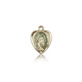 Miraculous Medal, 14 Karat Gold - 14 KT Yellow Gold