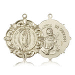 Our Lady of Guadalupe Medal, 14 Karat Gold - 14 KT Yellow Gold