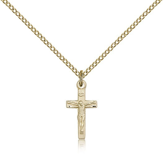 Crucifix Pendant, Gold Filled - Gold-tone