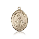 St. Timothy Medal, 14 Karat Gold, Large - 14 KT Yellow Gold