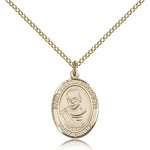 St. Maximilian Kolbe Medal, Gold Filled, Medium - Gold-tone