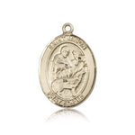 St. Jason Medal, 14 Karat Gold, Large - 14 KT Yellow Gold