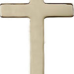 Cross Pendant, 14 Karat Gold - 14 KT Yellow Gold
