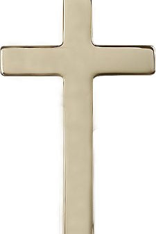 Cross Pendant, 14 Karat Gold - 14 KT Yellow Gold