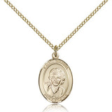 St. Gianna Medal, Gold Filled, Medium - Gold-tone