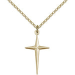 Cross Pendant, Gold Filled - Gold-tone
