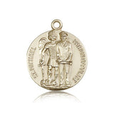 St. Michael the Archangel Medal, 14 Karat Gold - 14 KT Yellow Gold