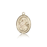 St. Fina Medal, 14 Karat Gold, Medium - 14 KT Yellow Gold