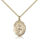 St. Isaac Jogues Medal, Gold Filled, Medium - Gold-tone