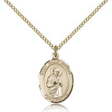 St. Isaac Jogues Medal, Gold Filled, Medium - Gold-tone