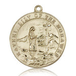 St. Kateri Medal, 14 Karat Gold - 14 KT Yellow Gold