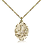 Holy Spirit Medal, Gold Filled - Gold-tone