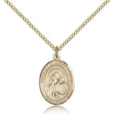 Our Lady of Good Counsel Medal, Gold Filled, Medium - Gold-tone