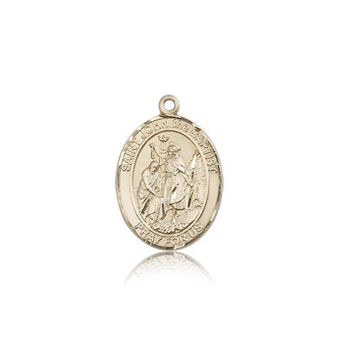 St. John the Baptist Medal, 14 Karat Gold, Medium - 14 KT Yellow Gold