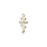 Greek Orthadox Cross Pendant, 14 Karat Gold - 14 KT Yellow Gold