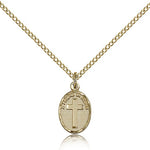 Friend In Jesus Cross Pendant, Gold Filled - Gold-tone