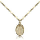 Friend In Jesus Cross Pendant, Gold Filled - Gold-tone