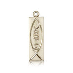 Fish Medal, 14 Karat Gold - 14 KT Yellow Gold