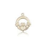 Claddagh Medal, 14 Karat Gold - 14 KT Yellow Gold