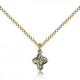 4 Way Cross Pendant, Gold Filled - Gold-tone