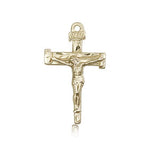 Nail Crucifix Pendant, 14 Karat Gold - 14 KT Yellow Gold