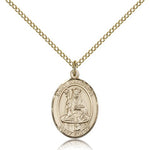 St. Walburga Medal, Gold Filled, Medium - Gold-tone