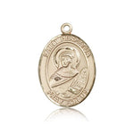 St. Perpetua Medal, 14 Karat Gold, Large - 14 KT Yellow Gold