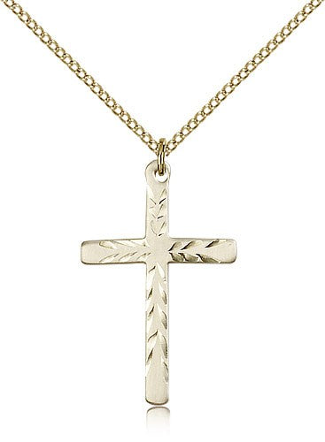 Cross Pendant, Gold Filled - Gold-tone