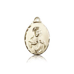 Scapular Medal, 14 Karat Gold - 14 KT Yellow Gold