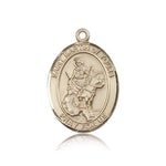 St. Martin of Tours Medal, 14 Karat Gold, Large - 14 KT Yellow Gold