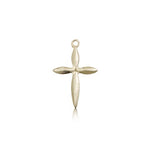 Cross Pendant, 14 Karat Gold - 14 KT Yellow Gold