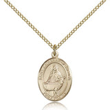 St. Catherine of Sweden Medal, Gold Filled, Medium - Gold-tone