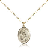 St. Sebastian Track and Field Medal, Gold Filled, Medium - Gold-tone