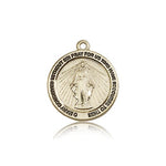 Miraculous Medal, 14 Karat Gold - 14 KT Yellow Gold