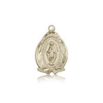 Miraculous Medal, 14 Karat Gold - 14 KT Yellow Gold