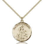 Good Shepherd Medal, Gold Filled - Gold-tone