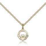 Claddagh Medal, Gold Filled - Gold-tone
