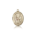 St. Zita Medal, 14 Karat Gold, Medium - 14 KT Yellow Gold