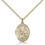 St. Zita Medal, Gold Filled, Medium - Gold-tone
