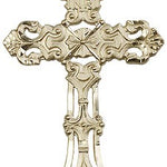 Cross Pendant, 14 Karat Gold - 14 KT Yellow Gold