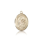 St. Aloysius Gonzaga Medal, 14 Karat Gold, Medium - 14 KT Yellow Gold