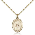 St. Anselm of Canterbury Medal, Gold Filled, Medium - Gold-tone