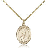 St. Anselm of Canterbury Medal, Gold Filled, Medium - Gold-tone