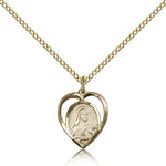 St. Theresa Medal, Gold Filled - Gold-tone