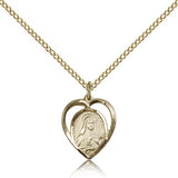 St. Theresa Medal, Gold Filled - Gold-tone